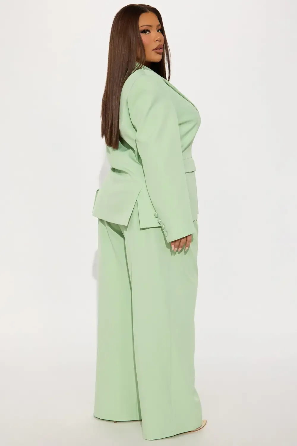 Power Suit Icon Pant Set - Sage