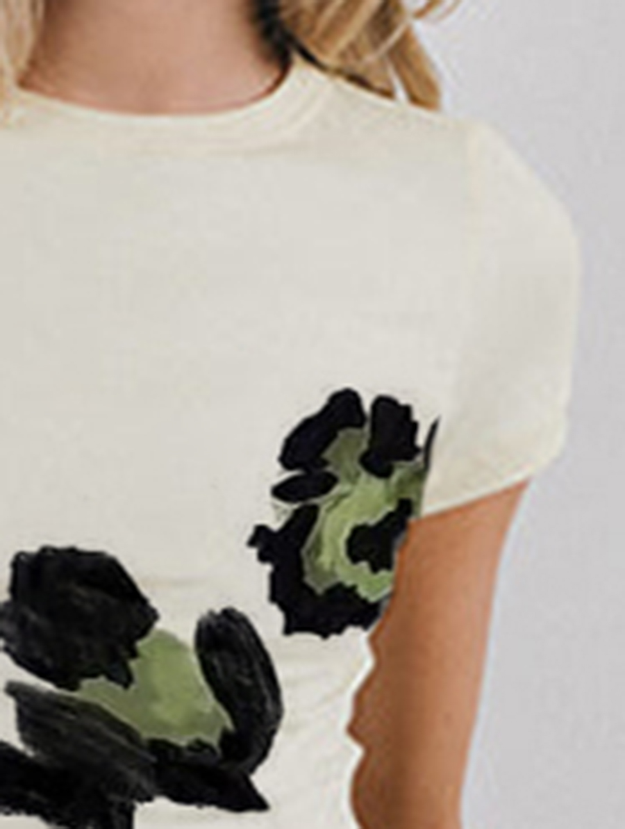 Short Sleeve Casual Style Tee