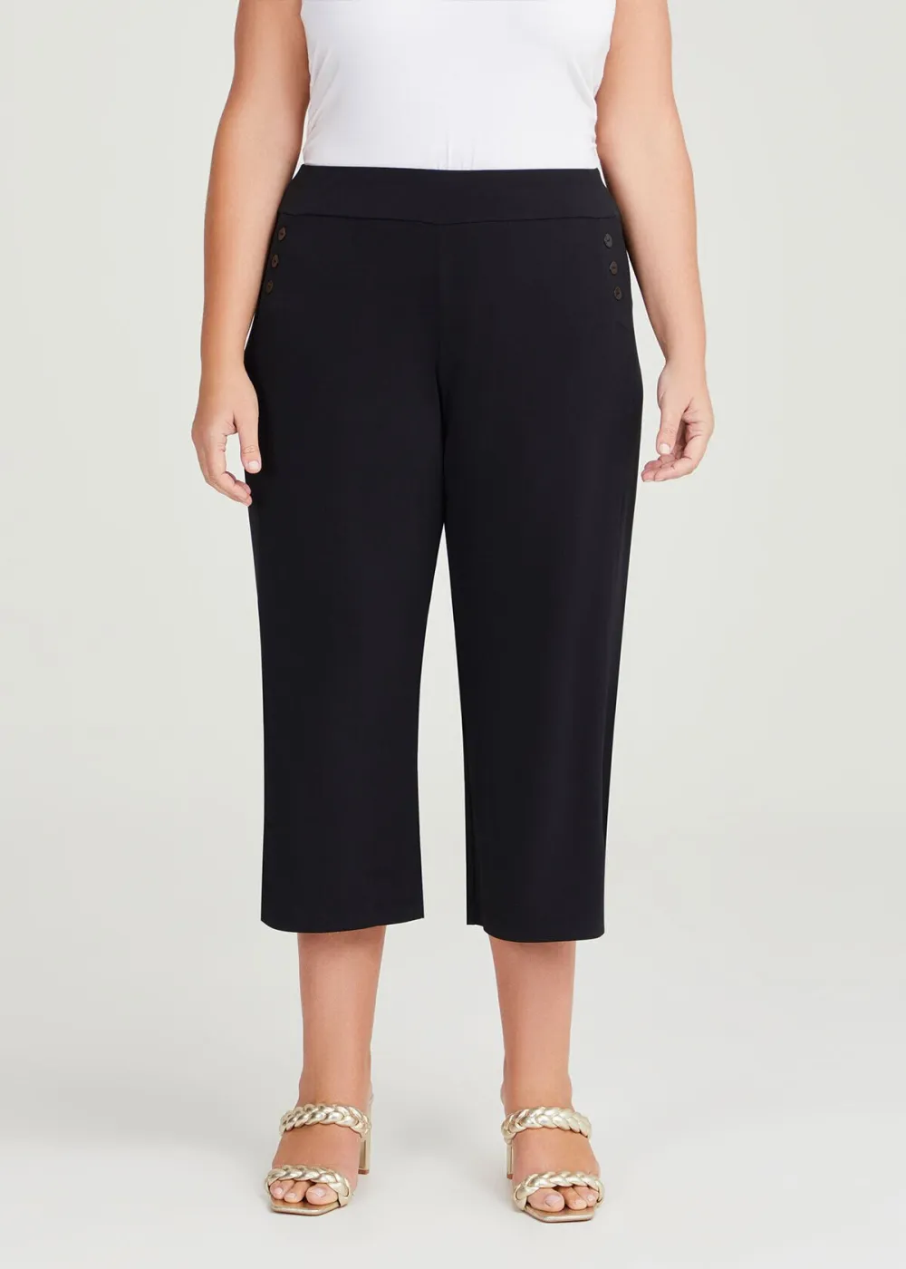 Button Culotte Pant