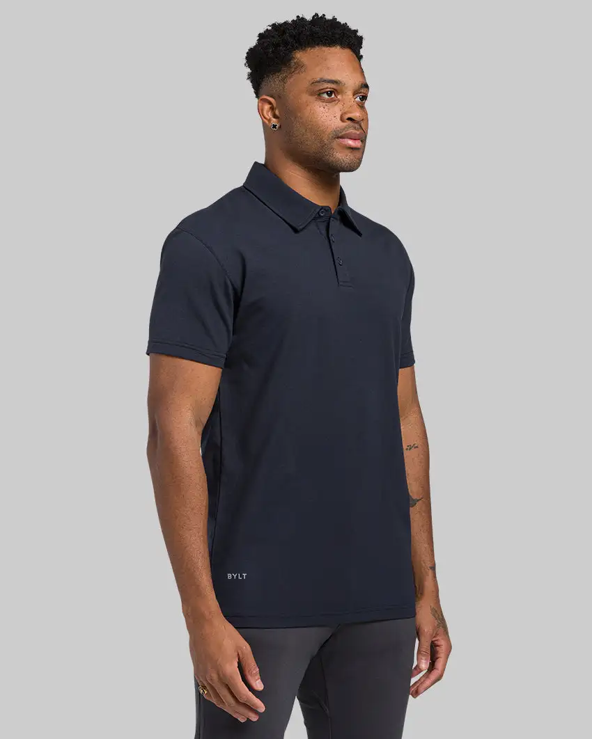 Lux Straight Hem Polo