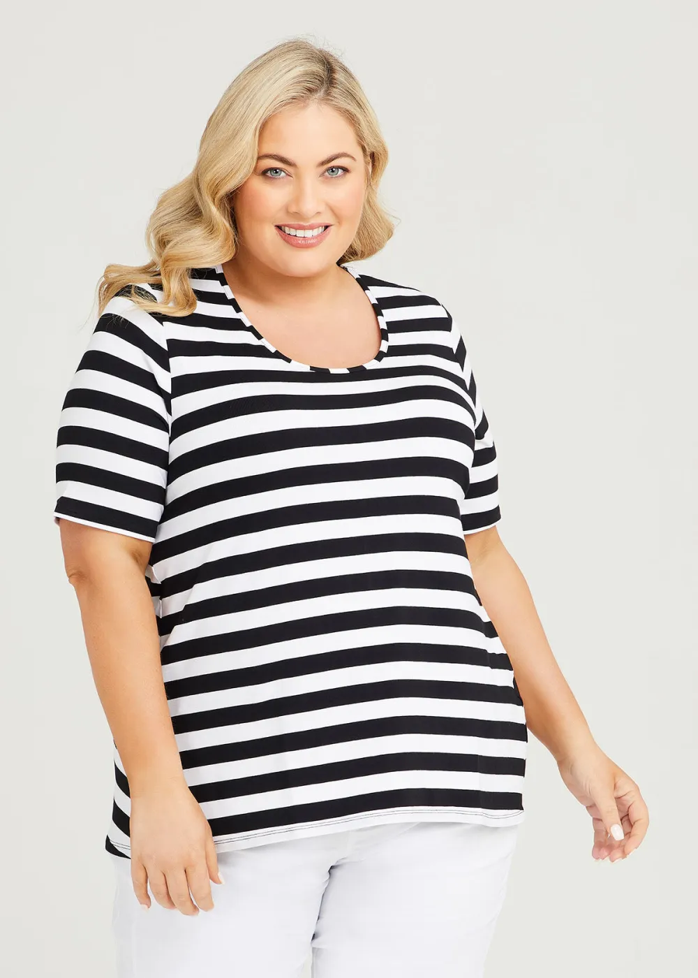 Natural Stripe Essential T-Shirt