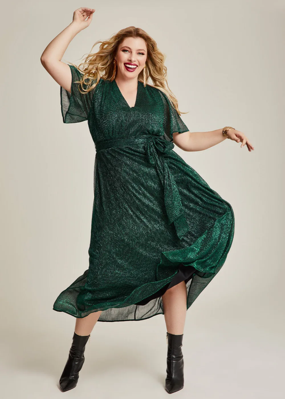 Brienne Shimmer Maxi Dress