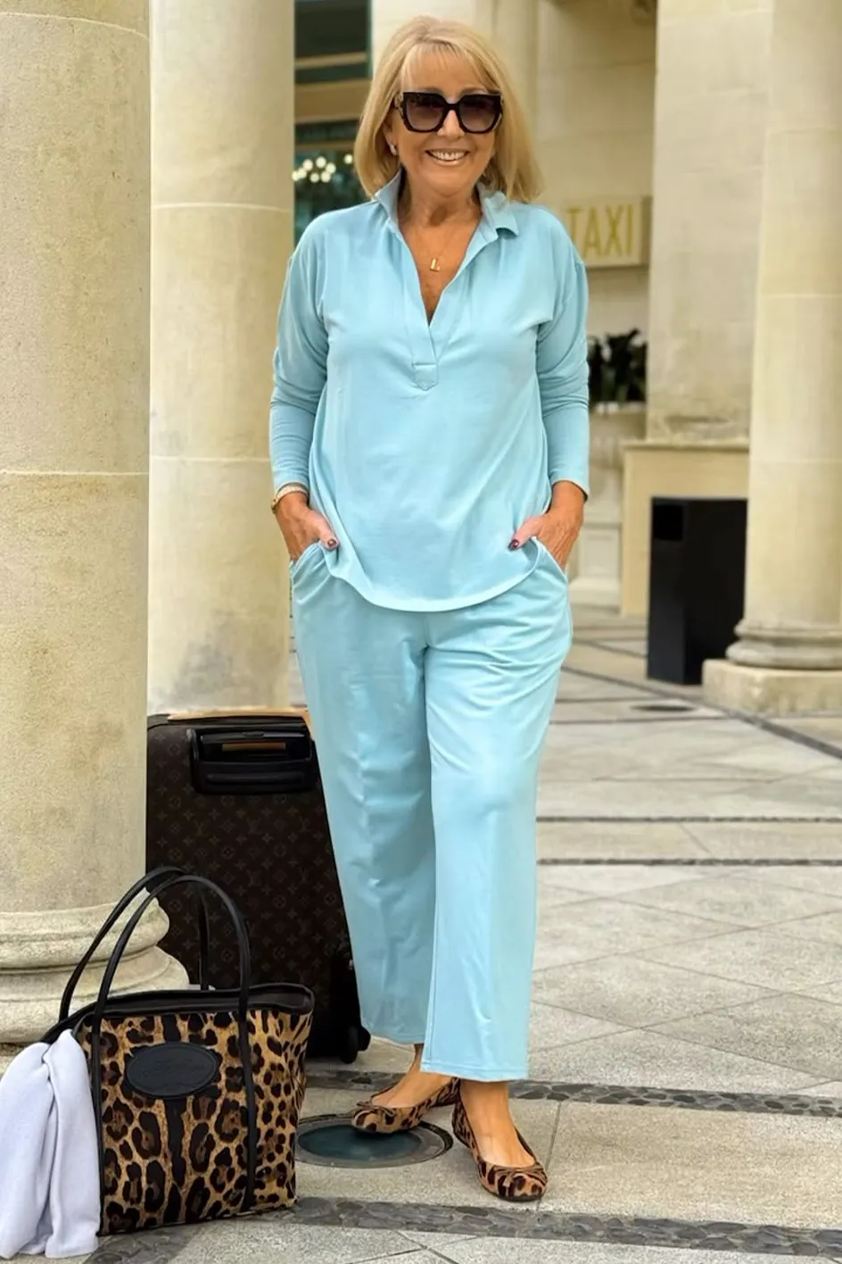 Women'S Casual Comfortable Top And Pants Two-Piece Set