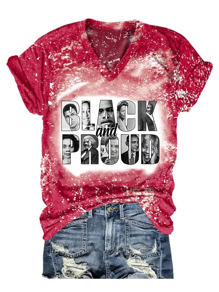 Women'S Black And Proud Short-Sleeved T-Shirt