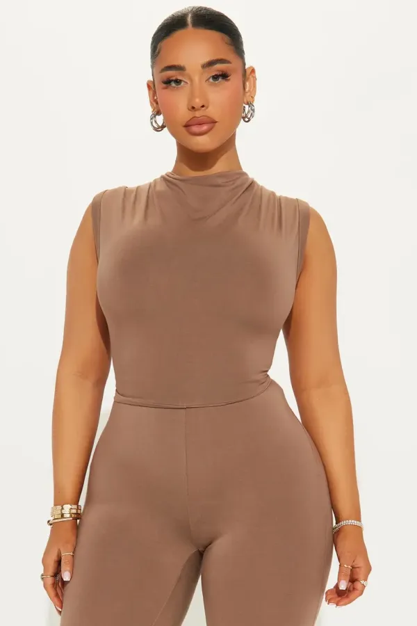 No Vacancy Jumpsuit  - Mocha