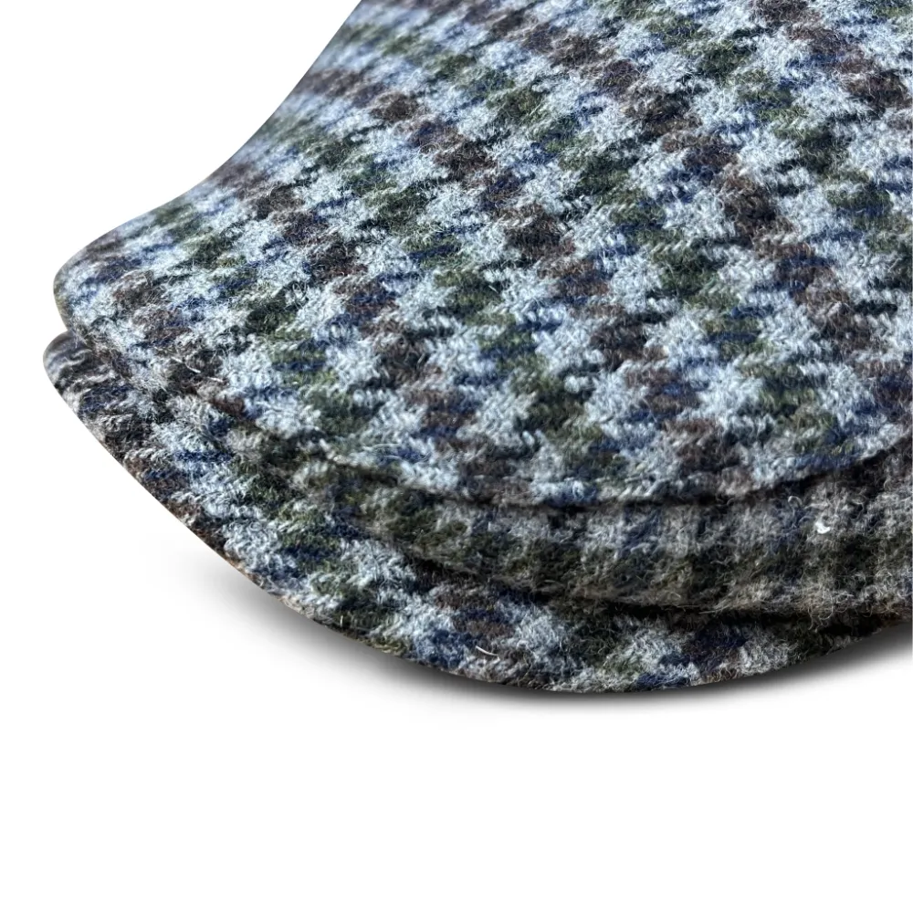 The Hound Boston Scally Cap - Grey Houndstooth