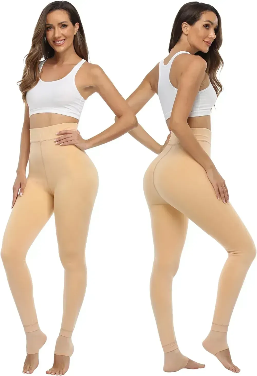 Fleece Lined Winter Warm Leggings for Women Thick Thermal Velvet Tights