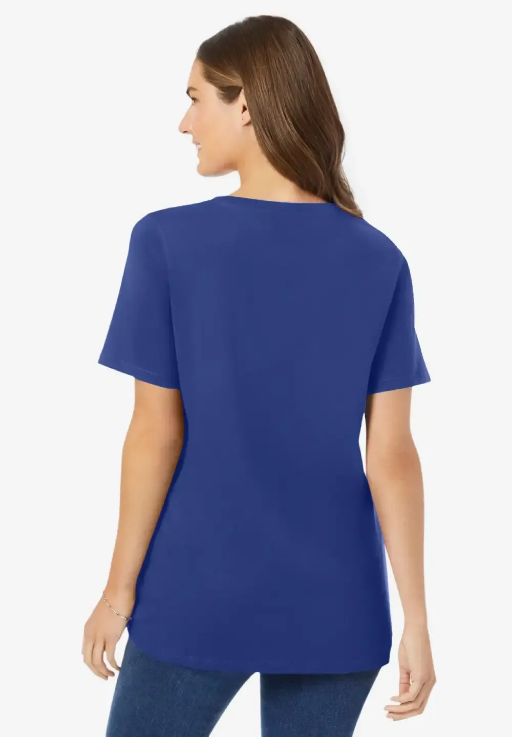Perfect Short-Sleeve V-Neck Tee