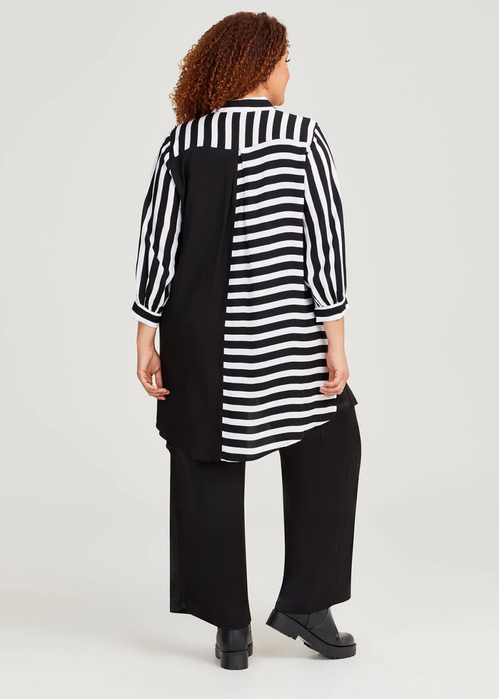 Bamboo Bridie Spliced Stripe Shirt
