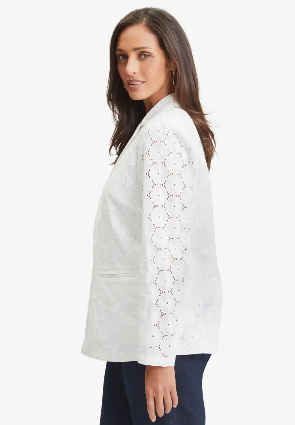 Eyelet Blazer