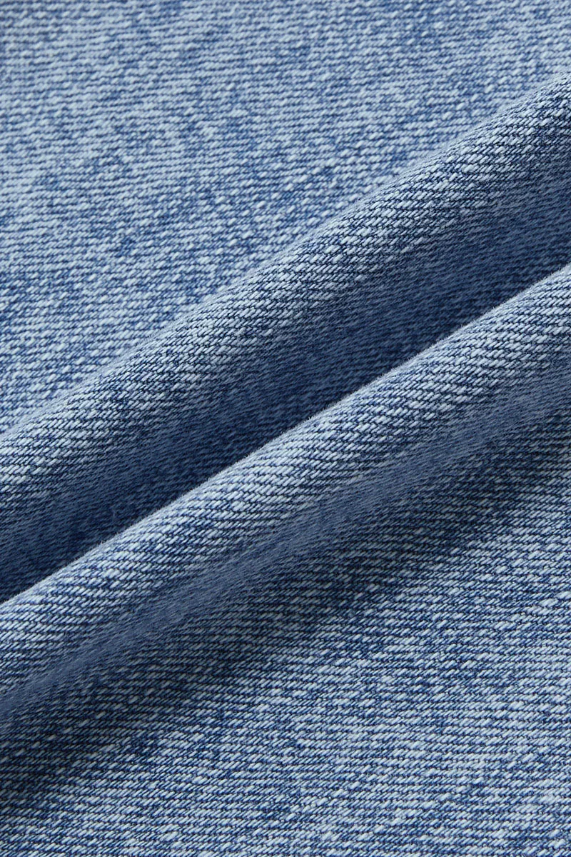 Wash Stitch Detail Stretchy Low Waist Straight Leg Jeans