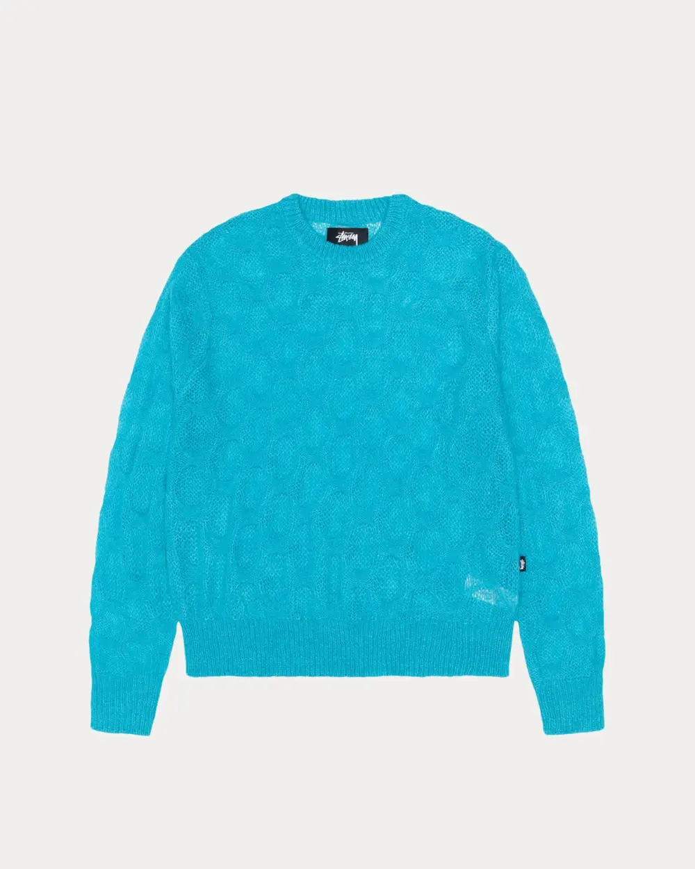 LOOSE KNIT CROSS CABLE SWEATER
