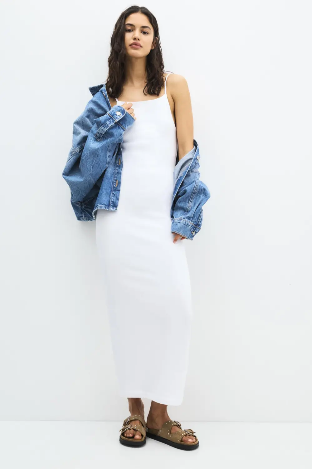Vestido midi tirantes