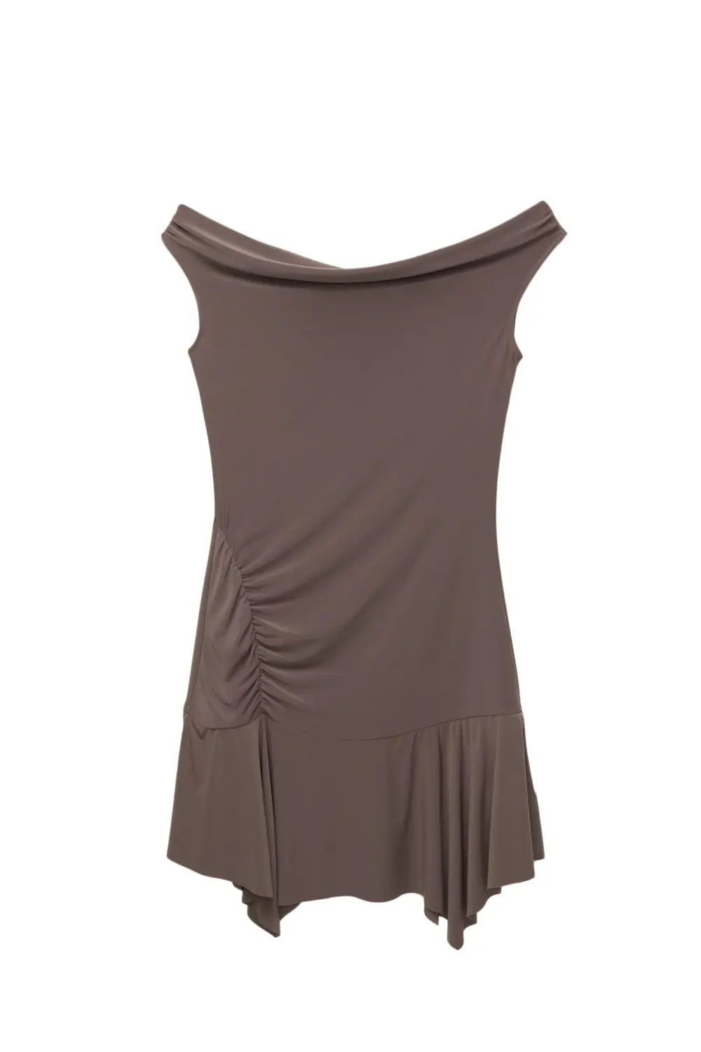 Vestido corto hombros descubiertos