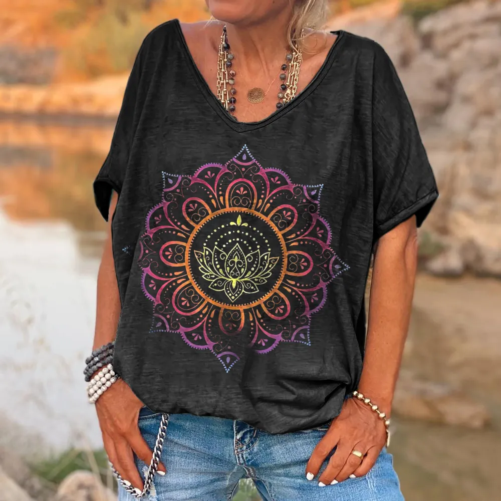 Mandala Printed Women's T-shirt