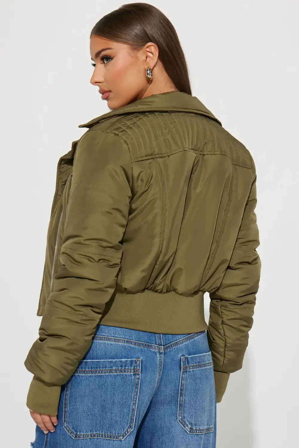 Sydney Street Puffer Jacket - Olive