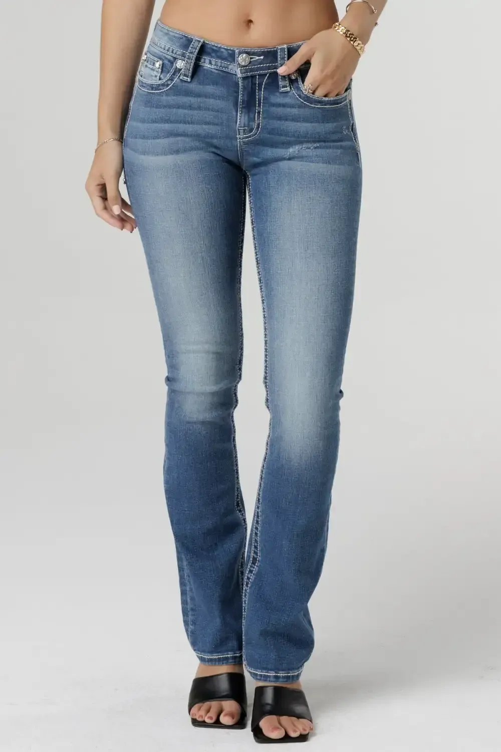 Vernal Fleur De Lis Bootcut Jeans