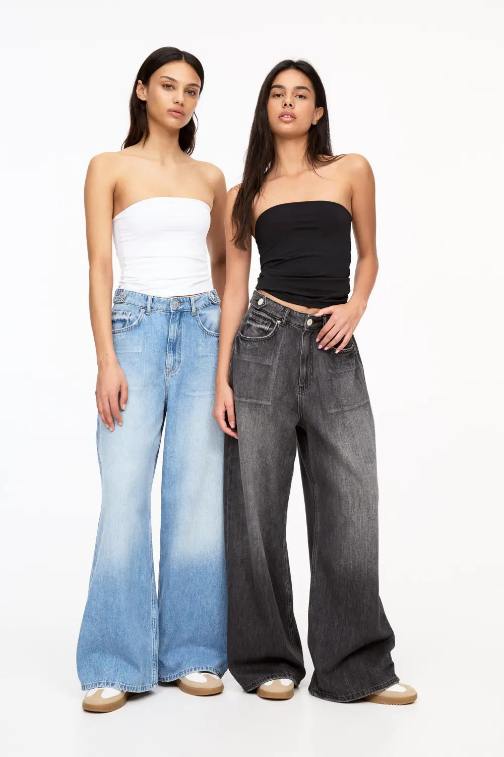 Pack of 2 strapless tops