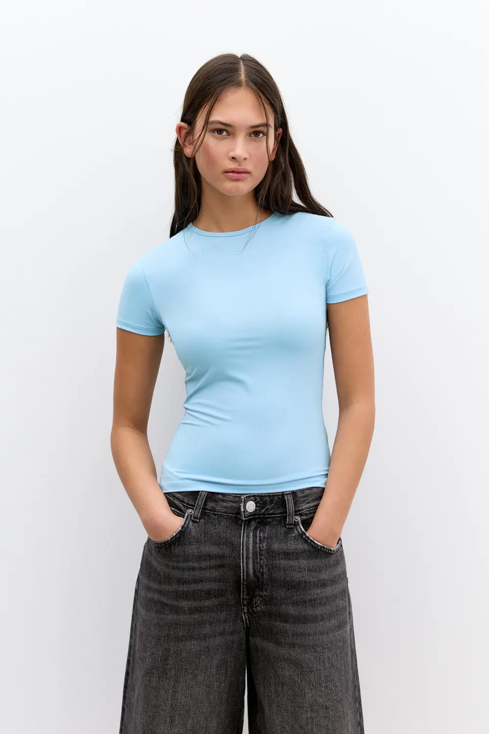Camiseta poliamida manga corta