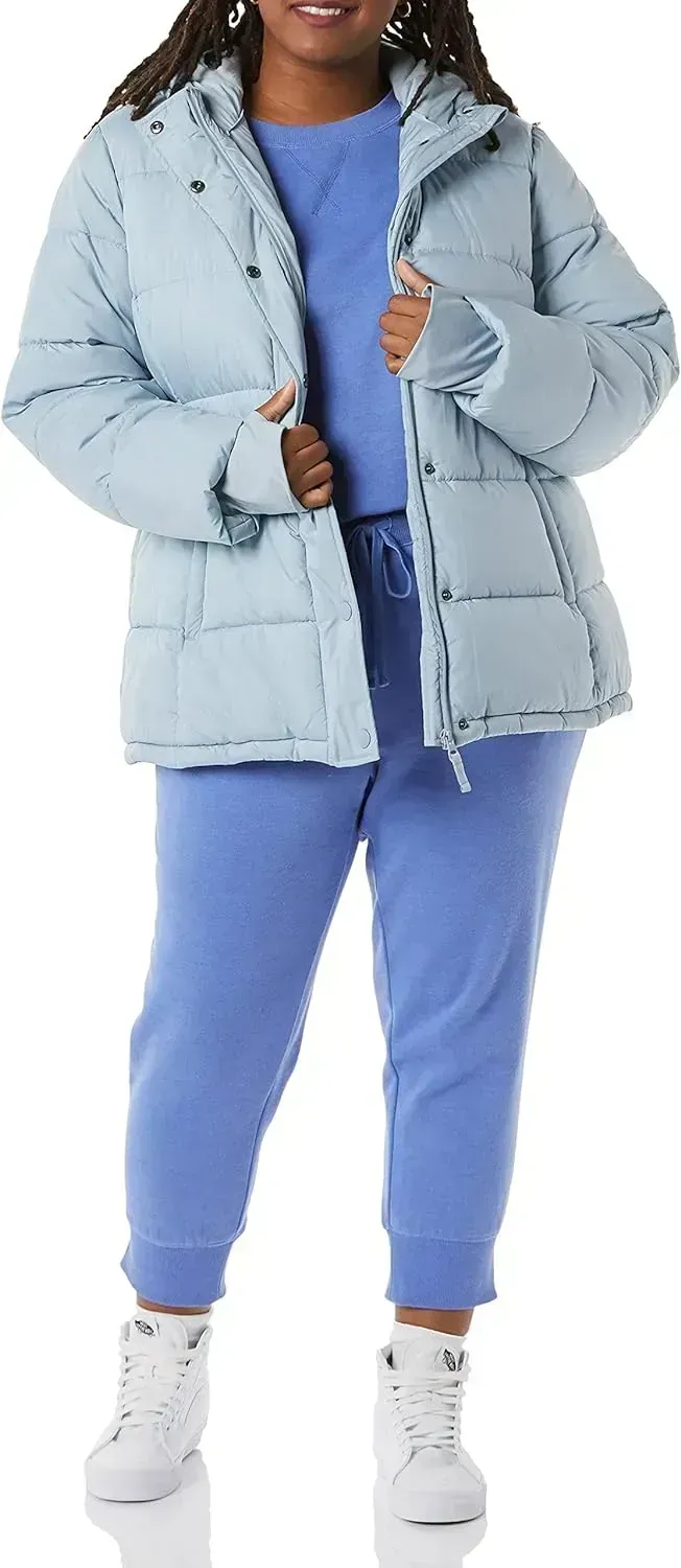Women's Heavyweight Long-Sleeve Hooded Puffer Coat (Available in Plus Size)