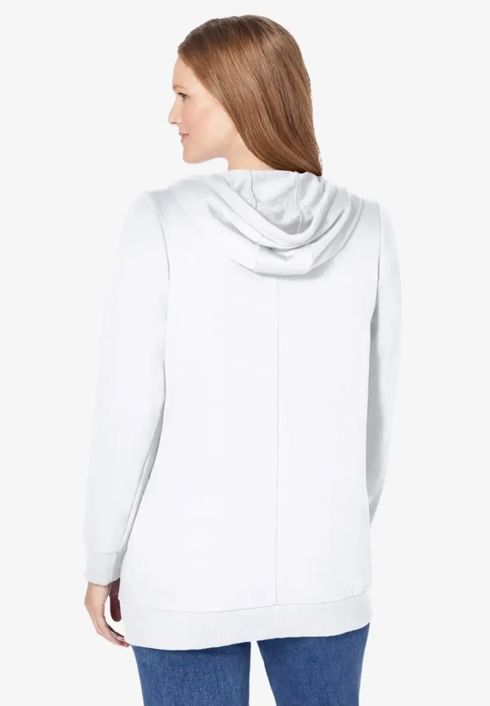 Zip Front Tunic Hoodie Jacket