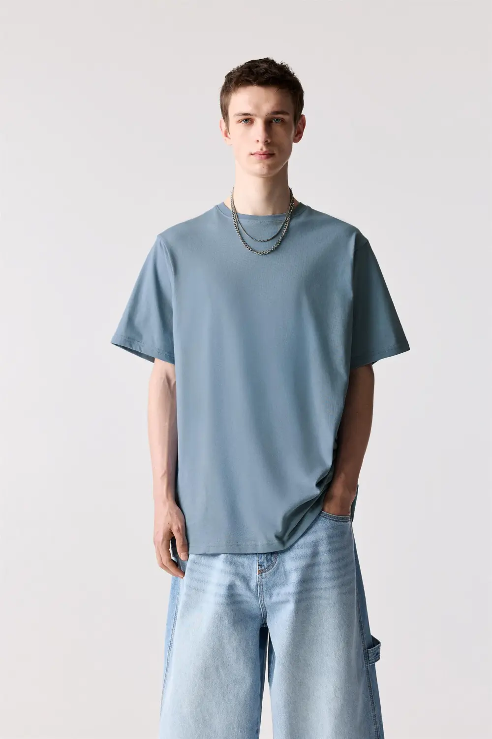Basic short sleeve cotton T-shirt