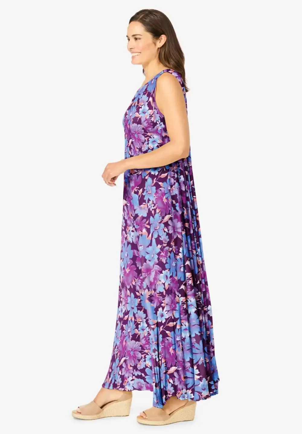 Sleeveless Crinkle Dress