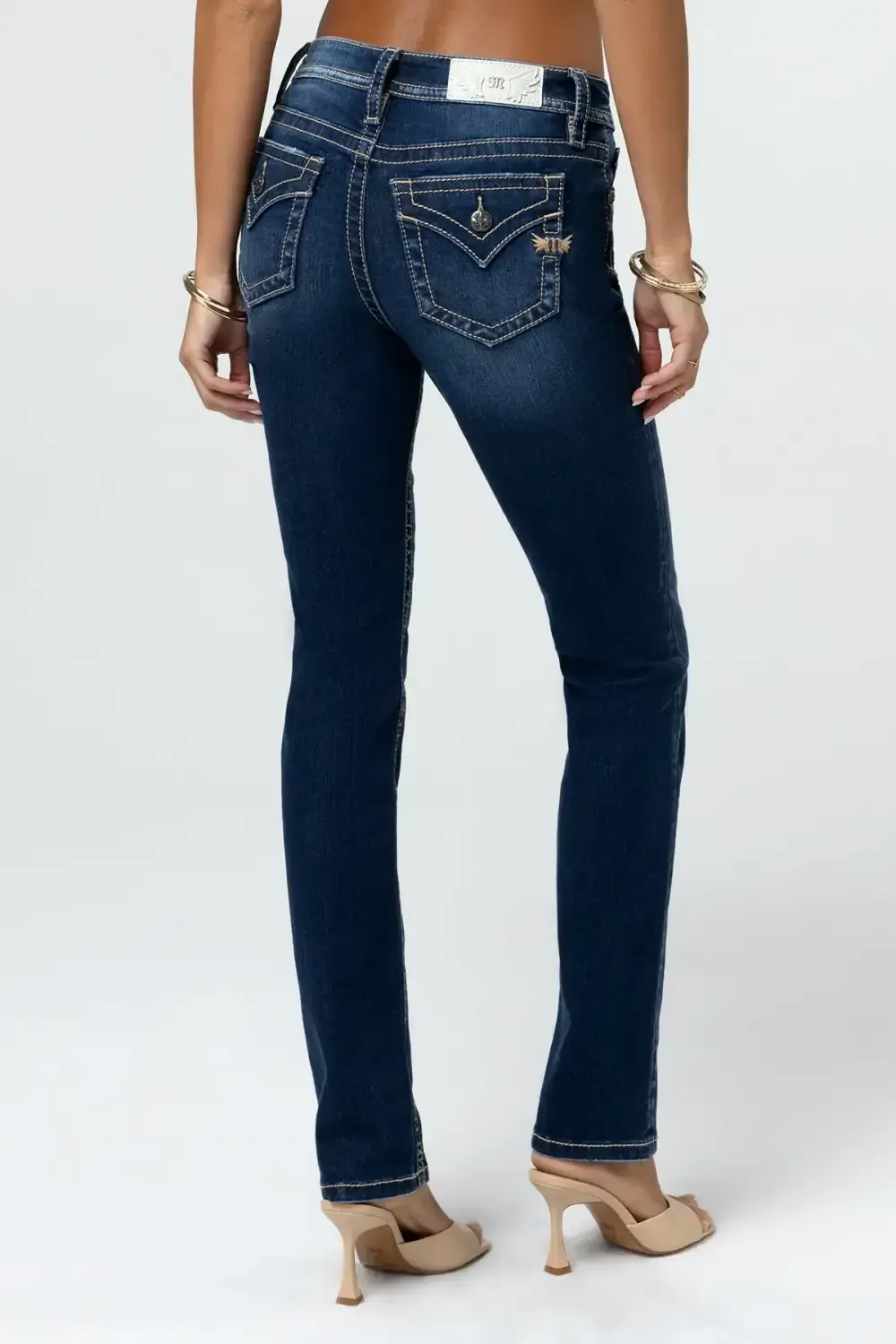 Kenzie Flap Pocket Straight Jeans