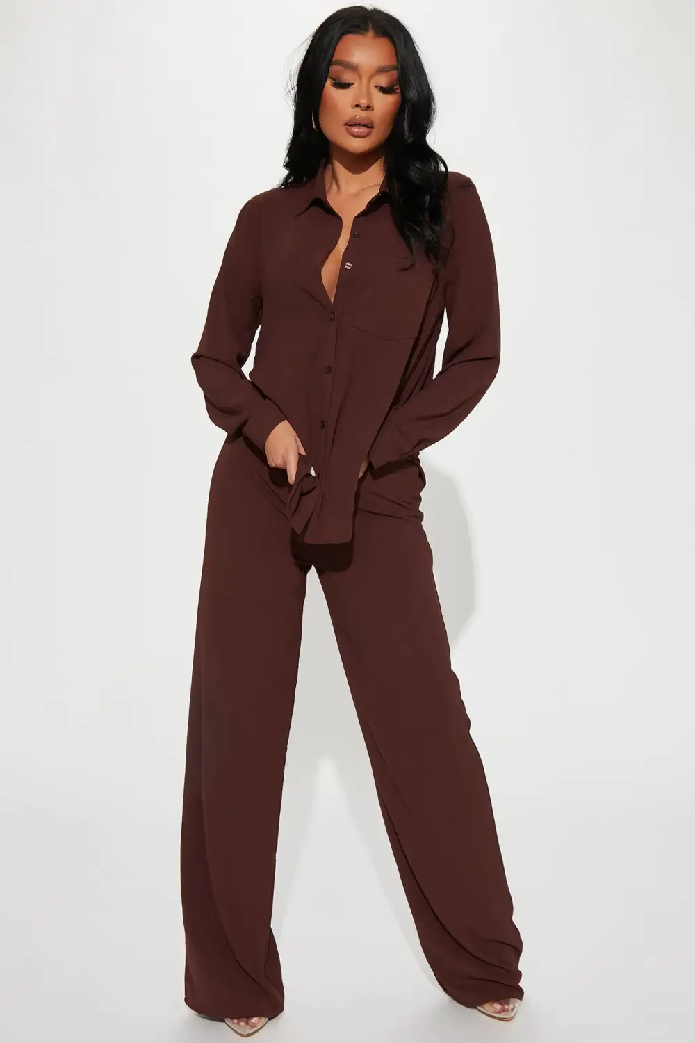 Makenzie Pant Set - Brown