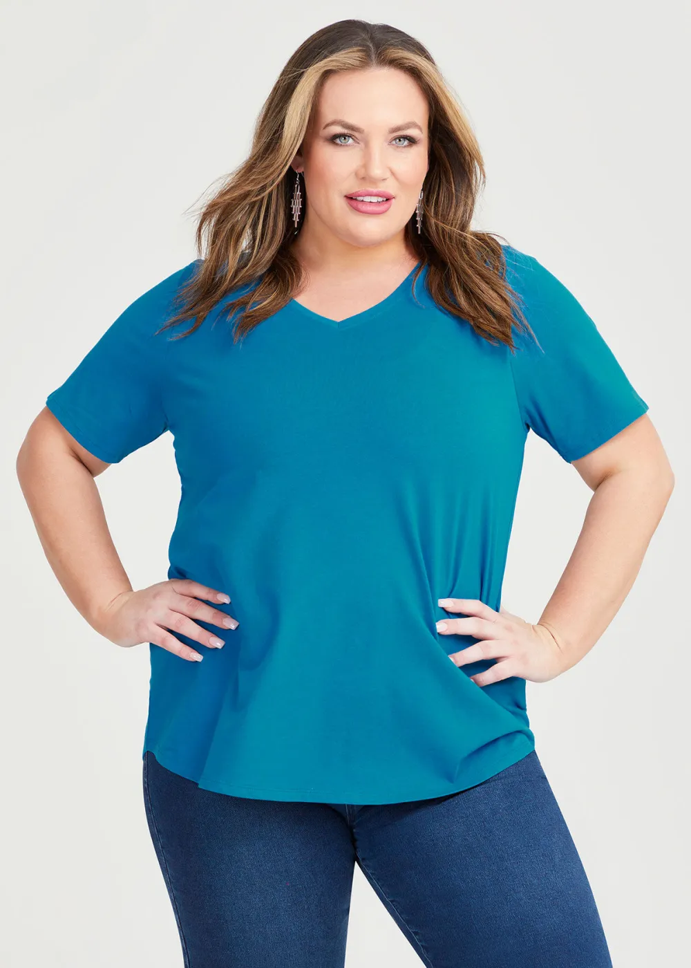 Australian Cotton V-neck T-Shirt