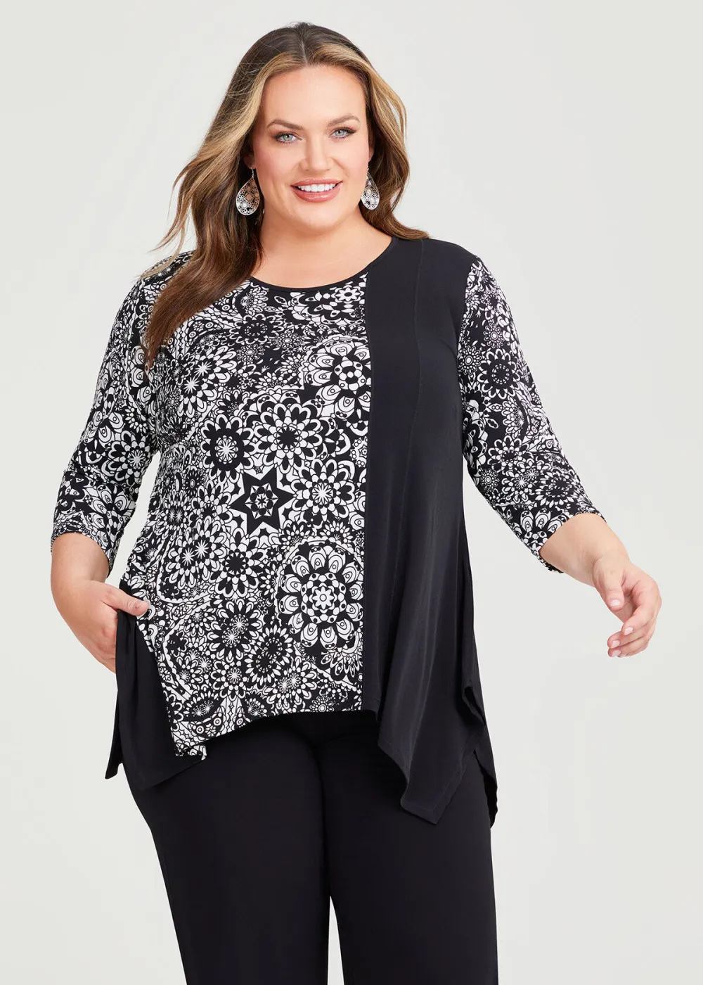 Filigree Spliced Top