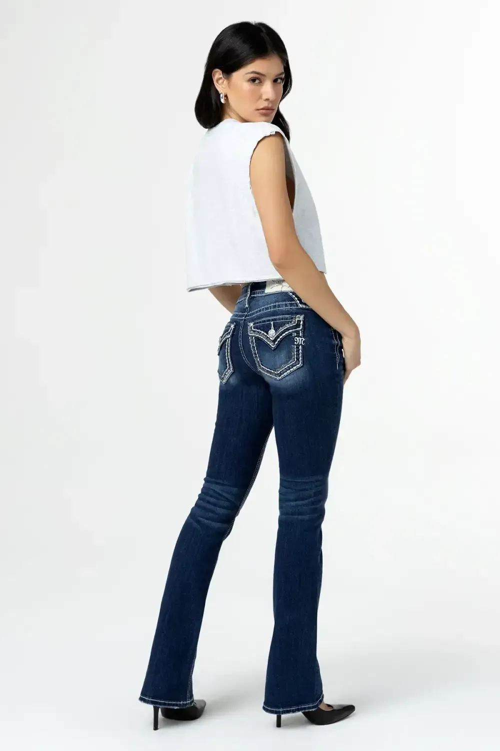 Stitched Nora Bootcut Jeans
