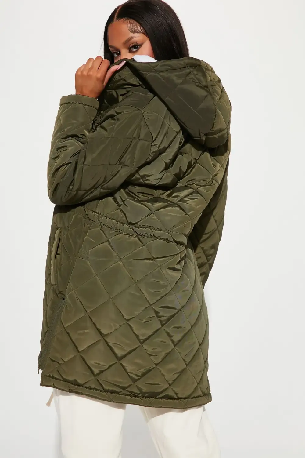 Walks In The Woods Quilted Jacket - Olive