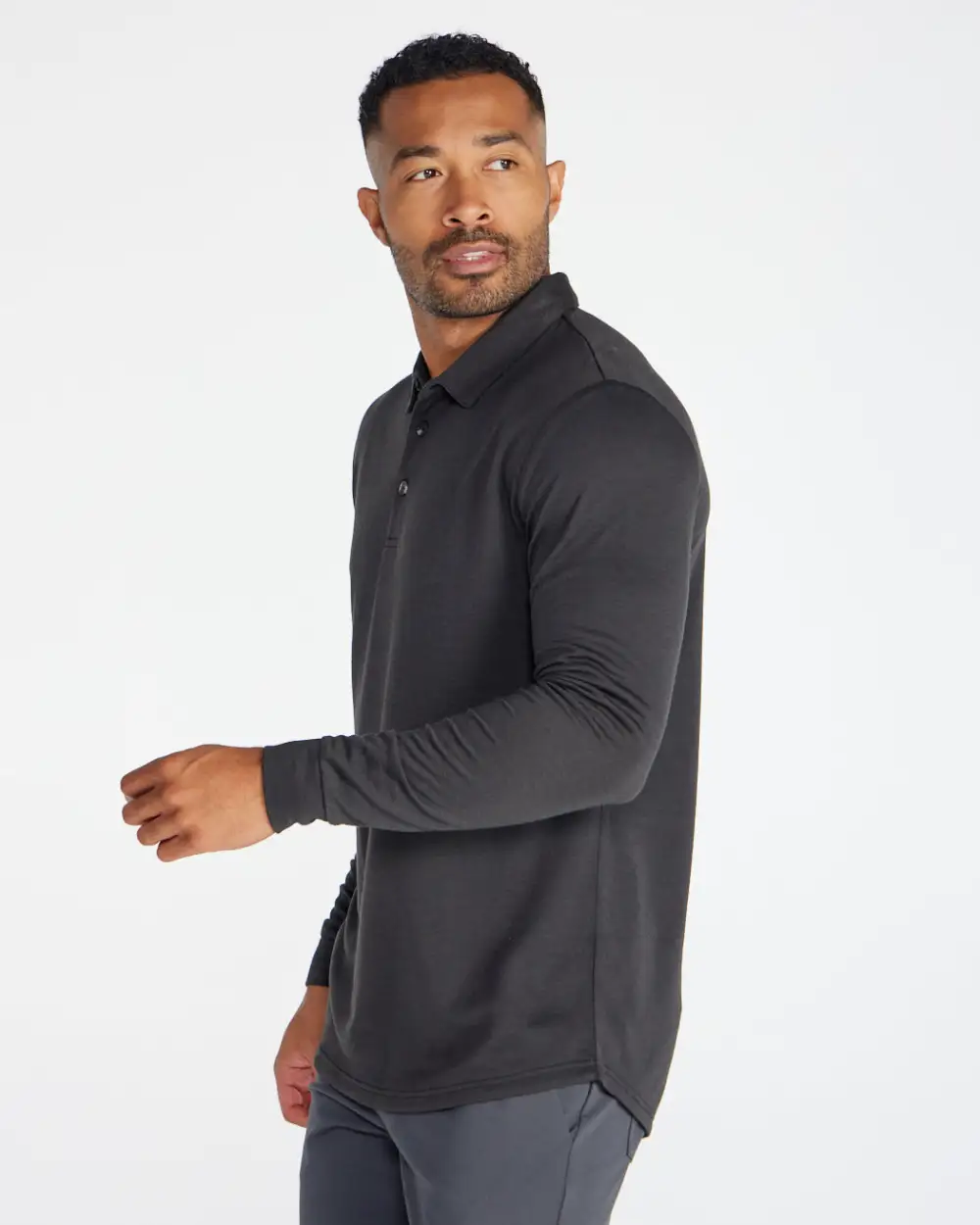 Comfort Wool Long Sleeve Polo