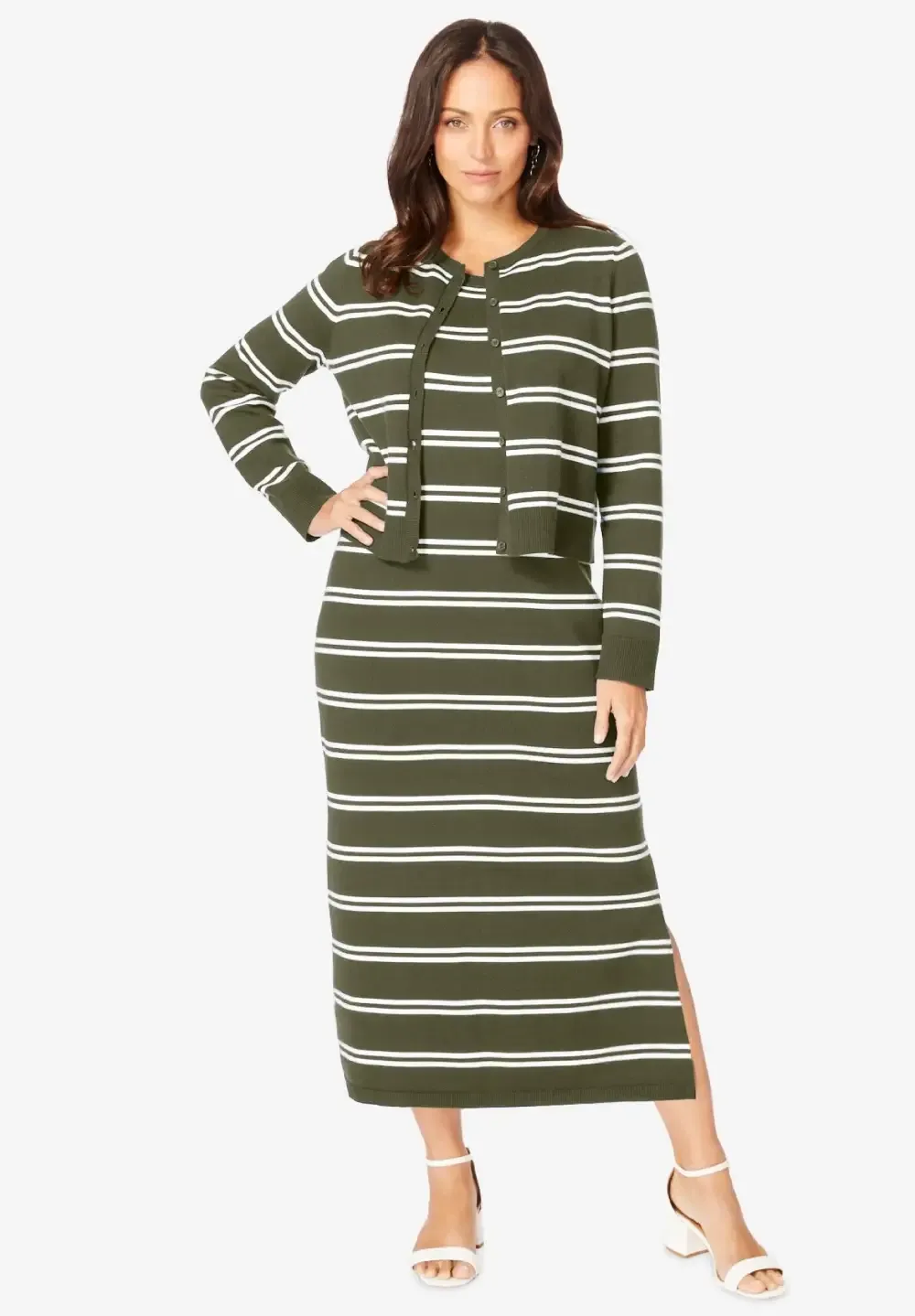Two Piece Sweater Dress Set