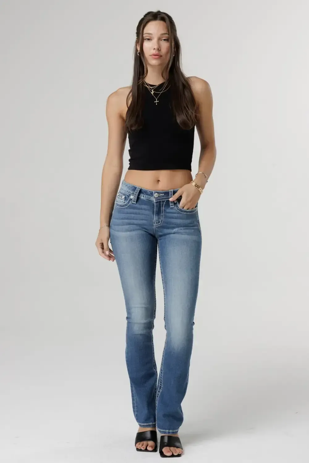Vernal Fleur De Lis Bootcut Jeans
