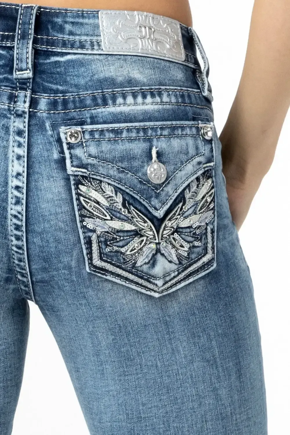 Pop Wing Skinny Jeans