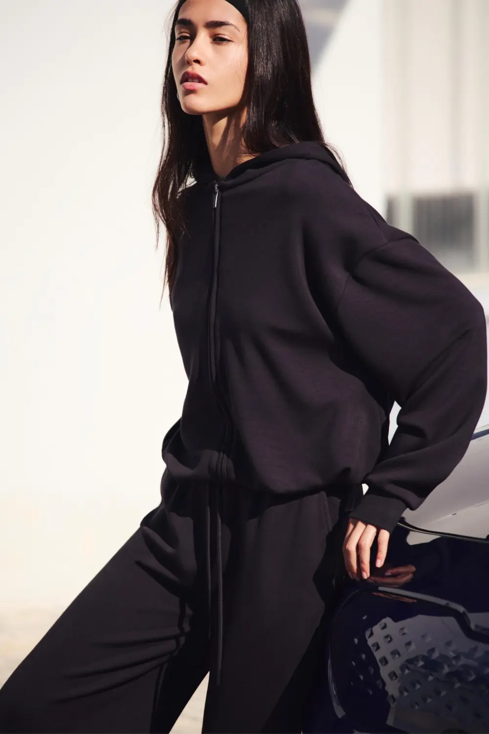 Sudadera capucha cremallera