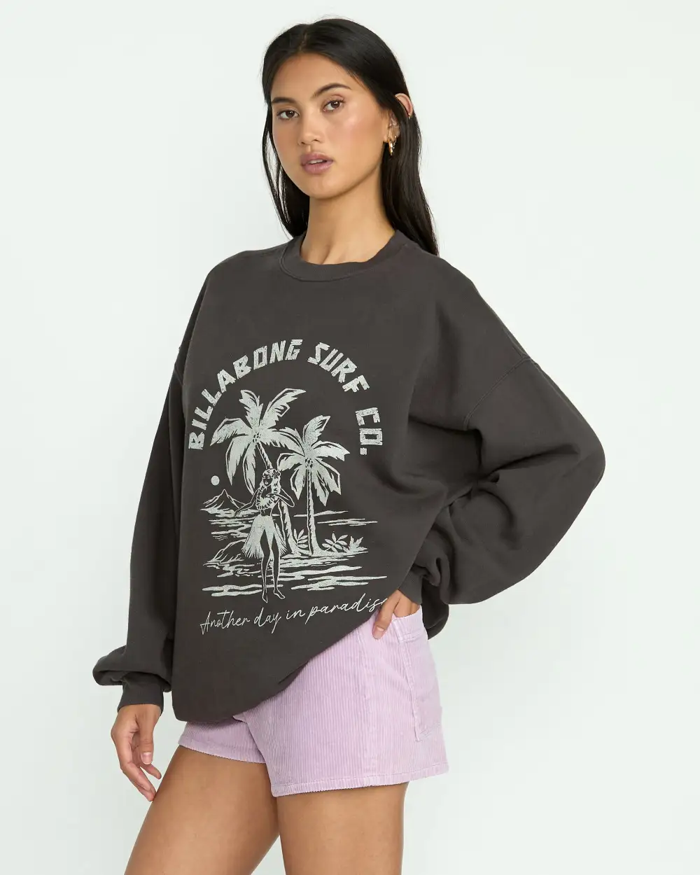 Ride In Crew Sweatshirt - Black Sands