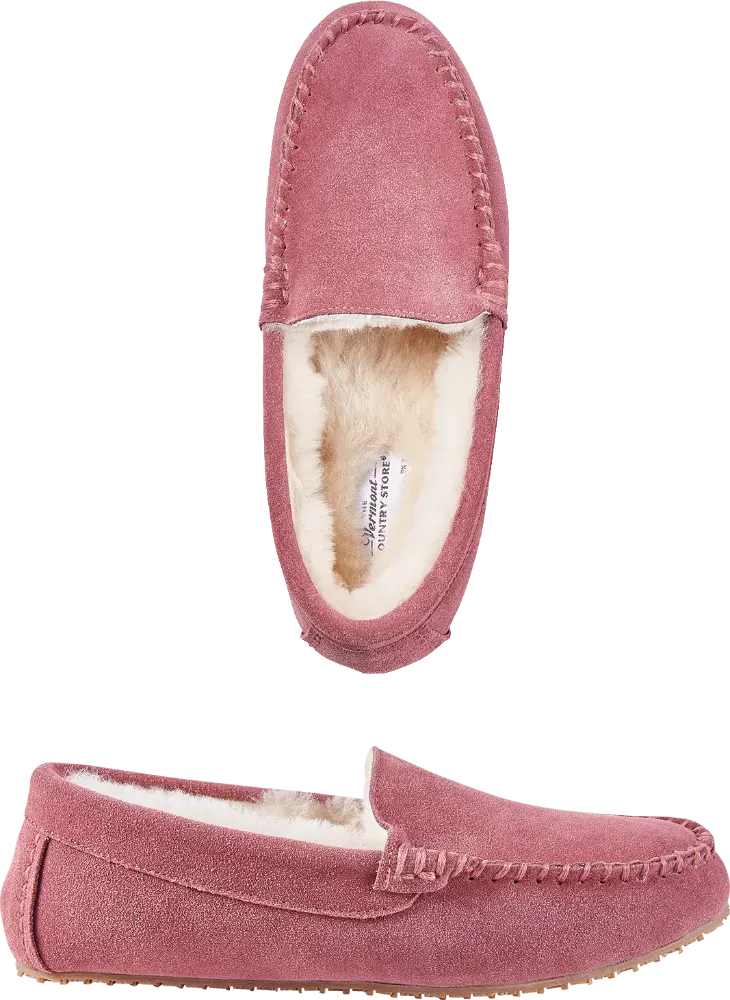 Women's Sheepskin Slip-On Moccasins
