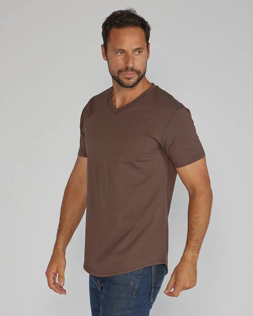 Drop-Cut V-Neck: Lux