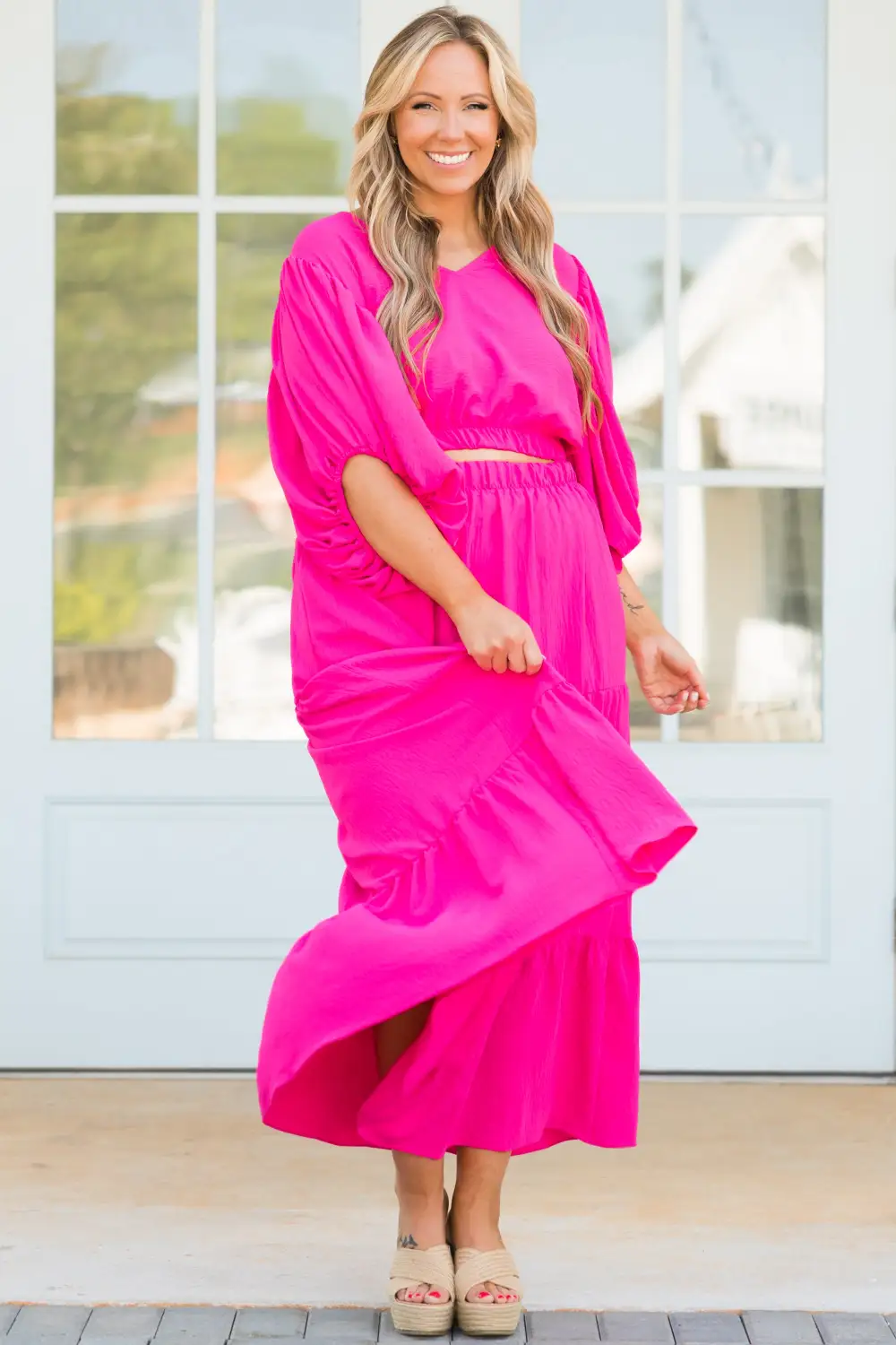 Inspired By Life Maxi Skirt, Hot Pink