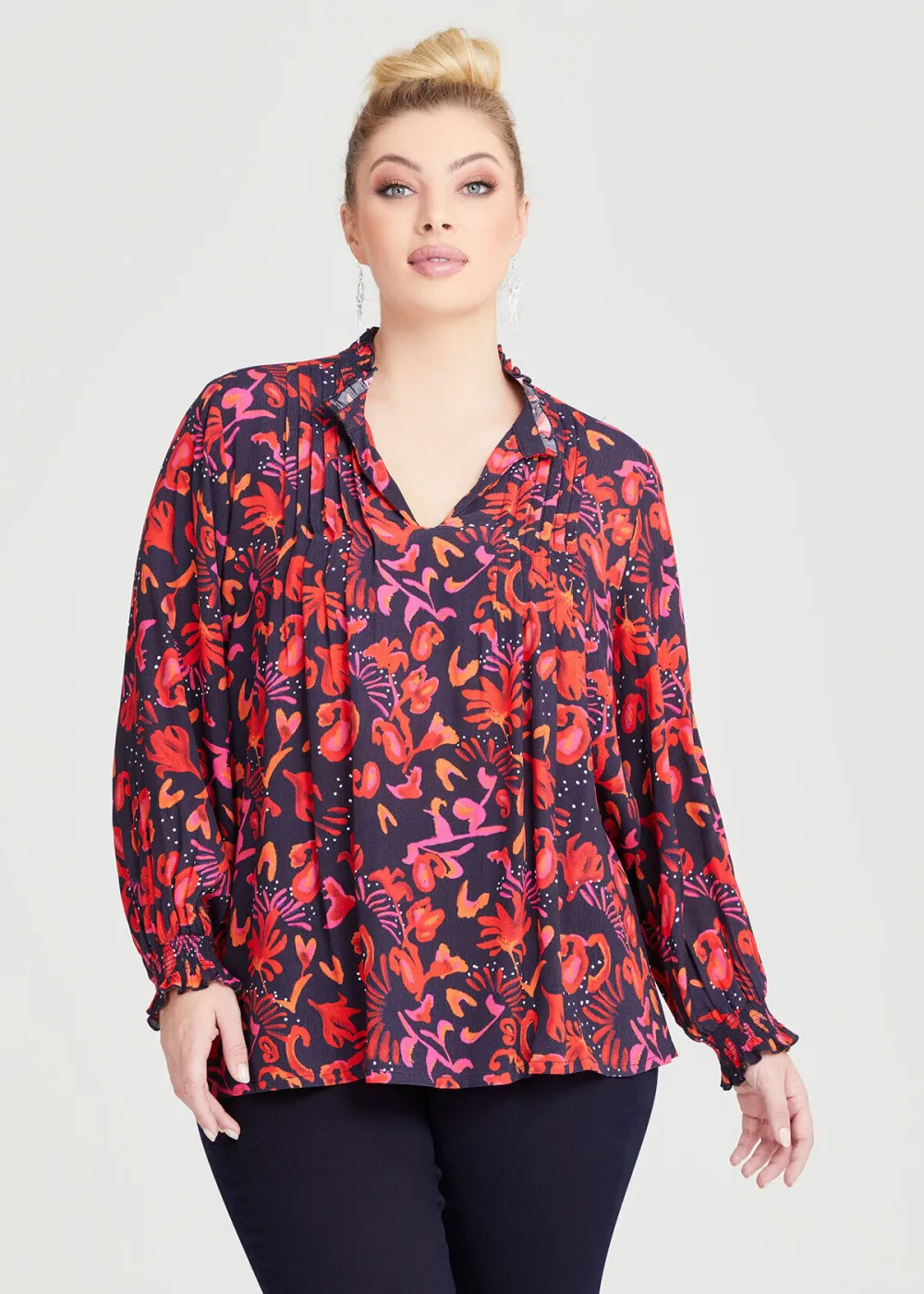 Natural Flower Burst Top