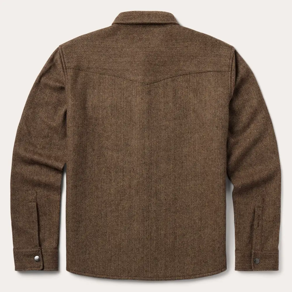 Herringbone Shirt Jacket