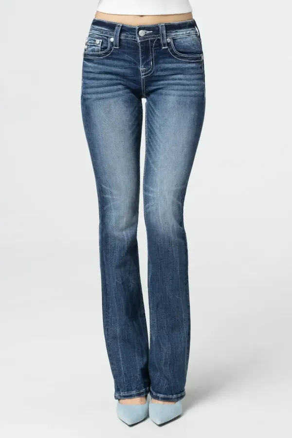 Stars & Stripes Border Bootcut Jeans