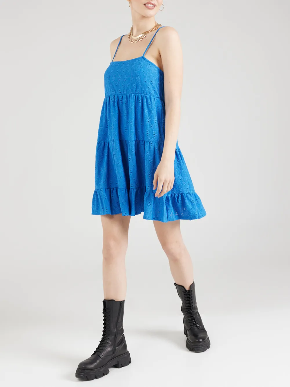 Plain Colored Casual Style Sleeveless Dress