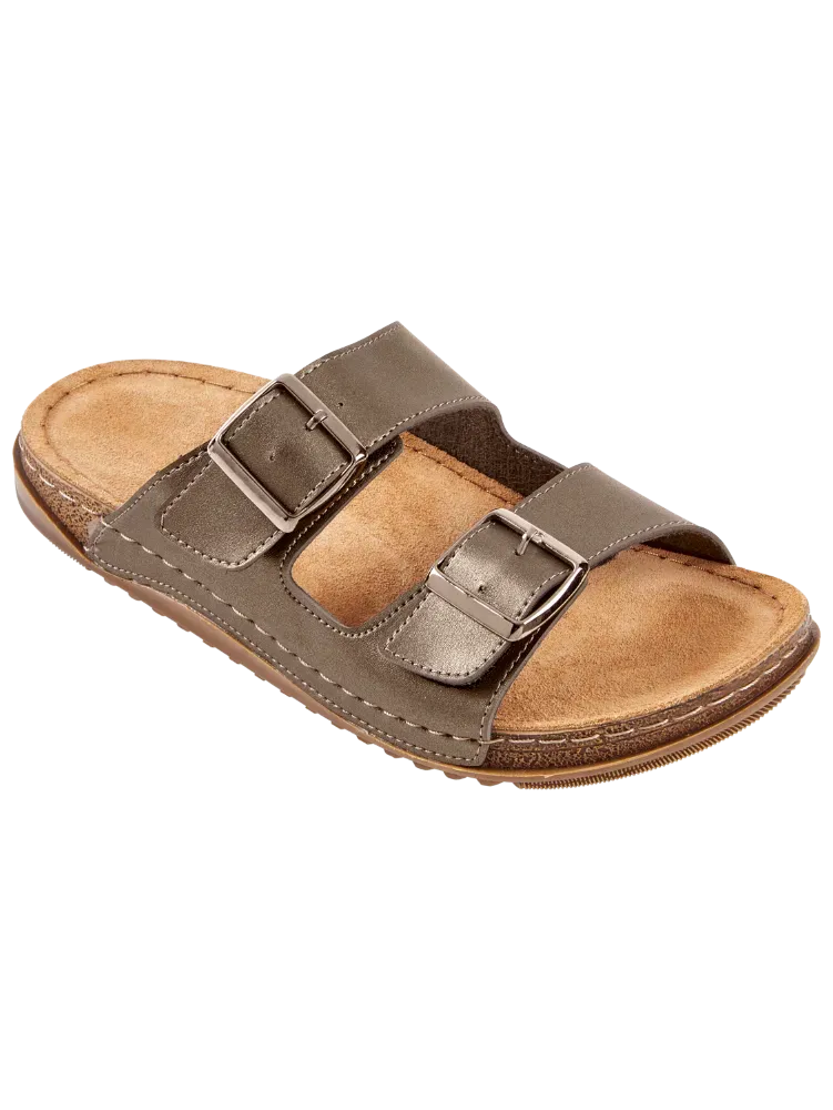 Women's Classic Leather Strap Sandals With Arch Support