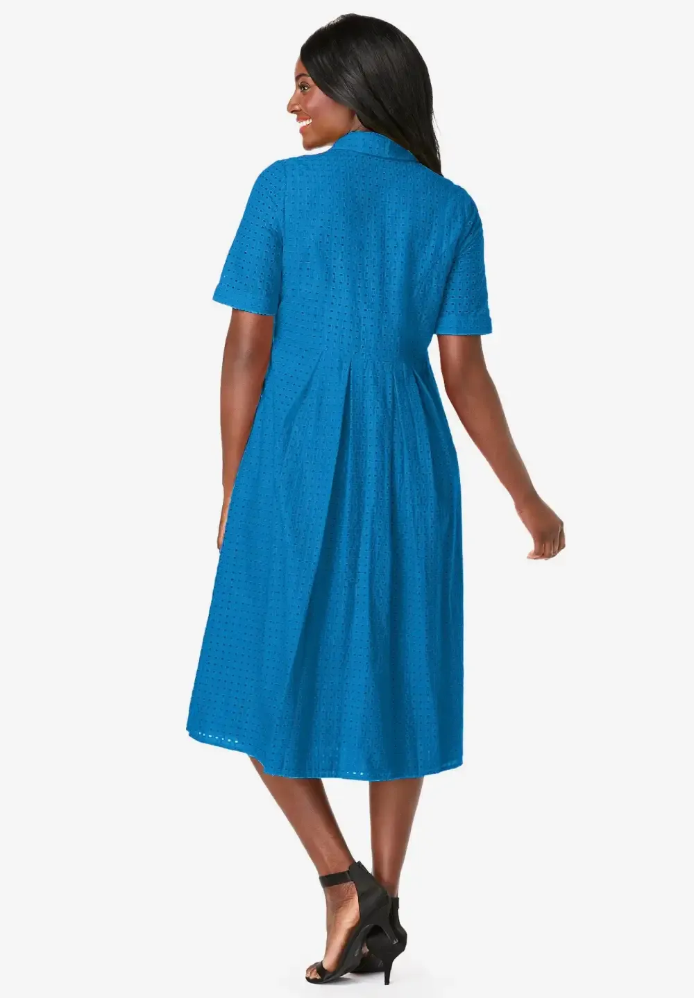 Eyelet Shirt Dress