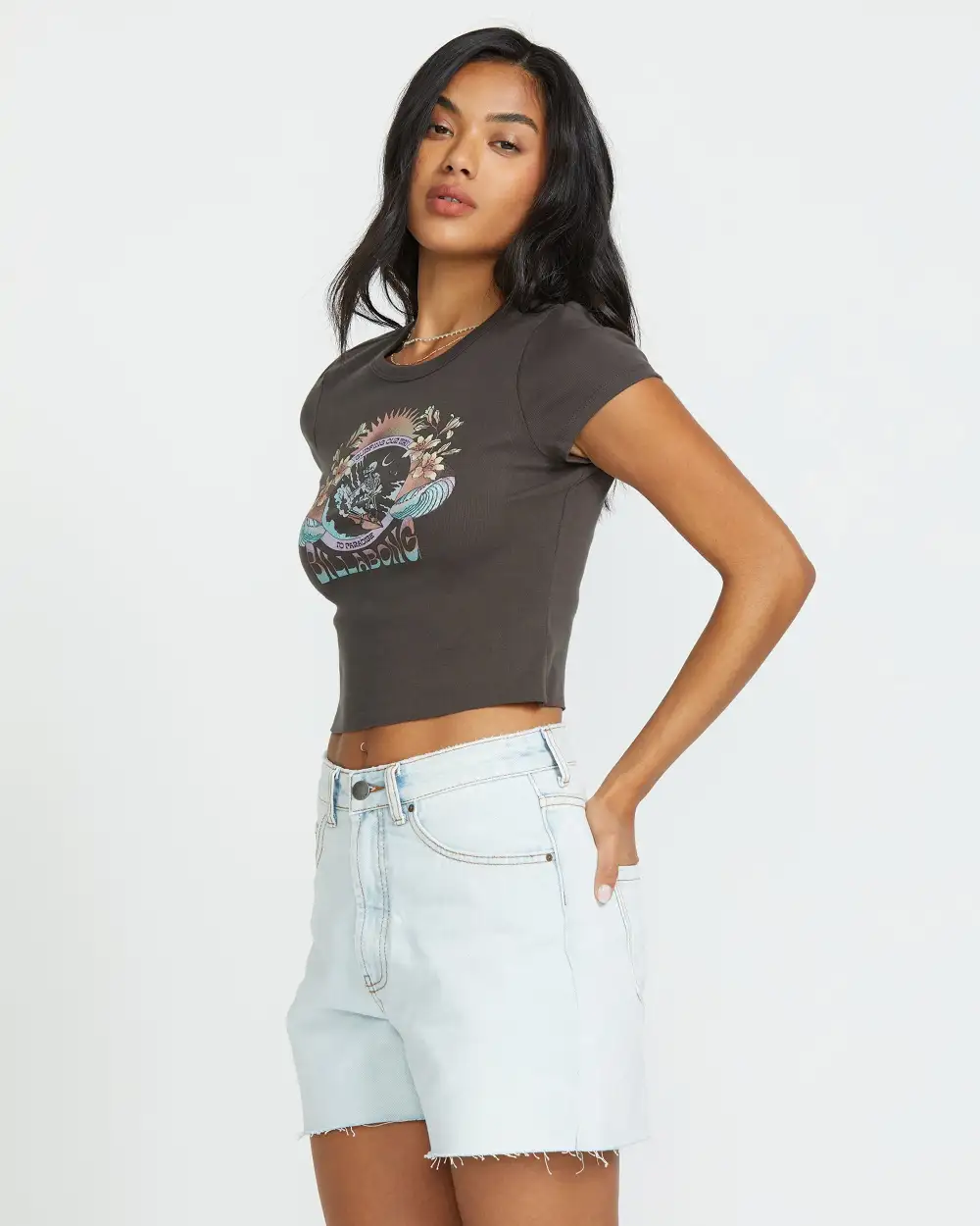 Goes Around Tee - Off Black