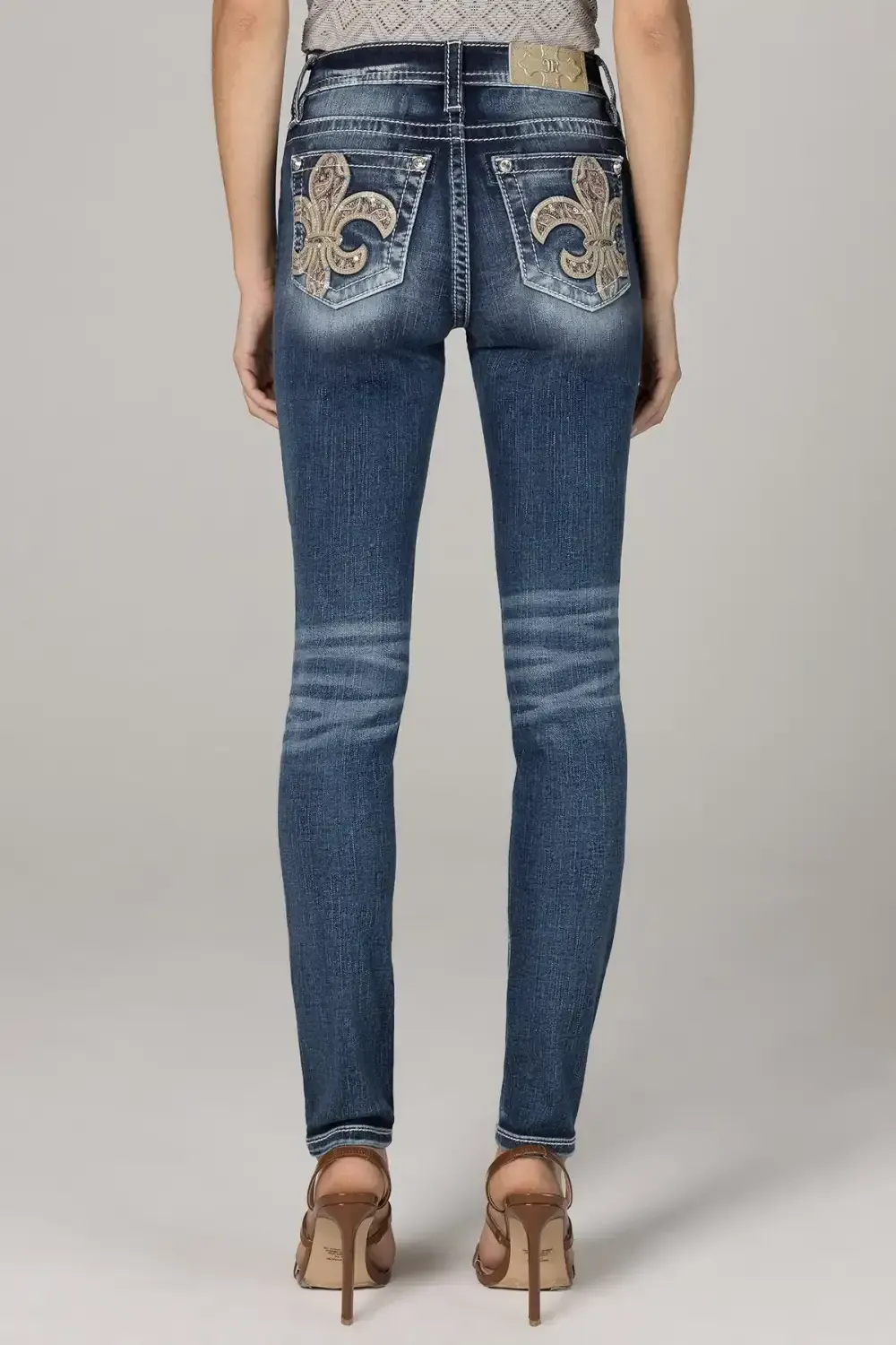 Fantastic Fleur De Lis Skinny Jeans